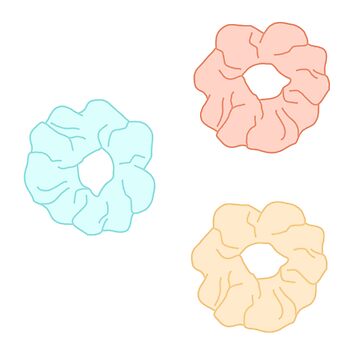 Artwork thumbnail, Pack of three hawaii scrunchies by Pastel-PaletteD