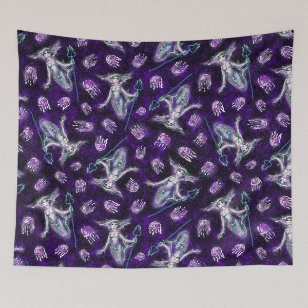 Item preview, Medusa Sirena Reina en Amatista designed and sold by ArgyleImp.