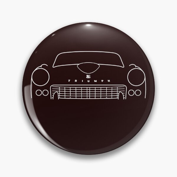 Item preview, Triumph GT6 Mk1 classic car outline graphic (white) designed and sold by soitwouldseem.