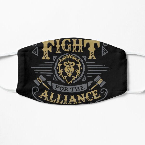 Fight for the Alliance - Gaming Rpg - Vintage art Mascarilla plana