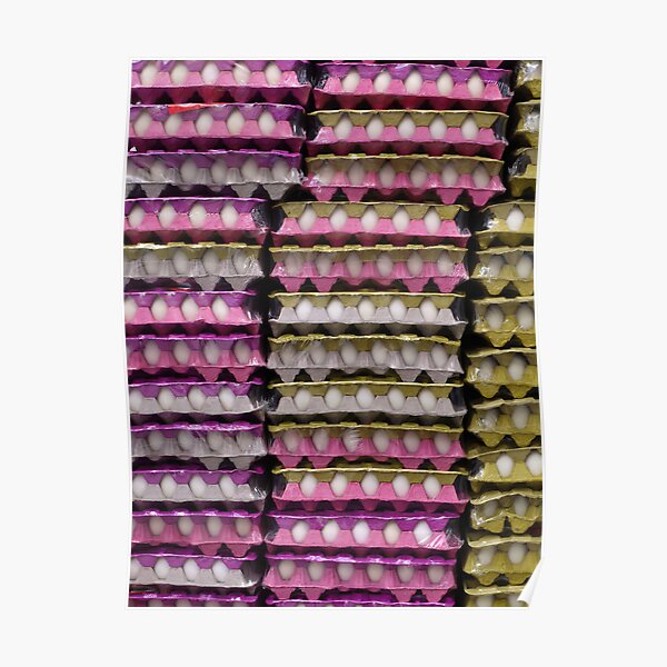 Lots of little white eggs Poster