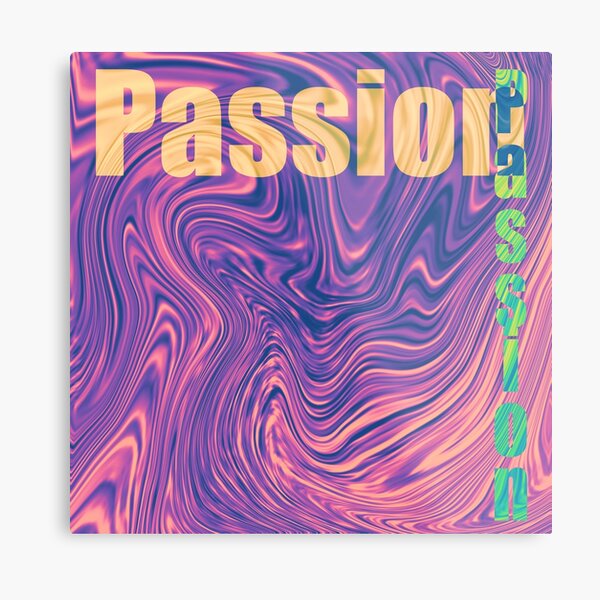 Liquid Art - Passion Metal Print
