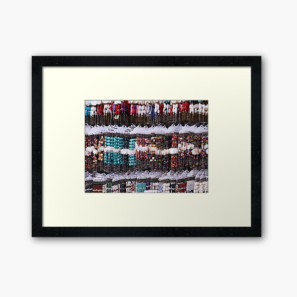 A multitude of bracelets Framed Art Print