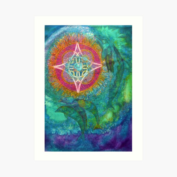 Maya Glyph Manik Art Print