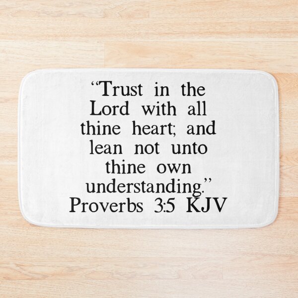 Item preview, Proverbs 3:5 KJV designed and sold by IBMClothing.