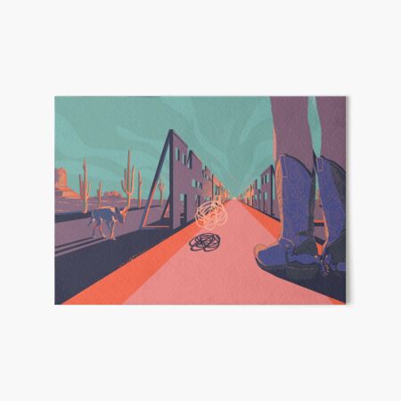 Spaghetti Western Art Board Print
