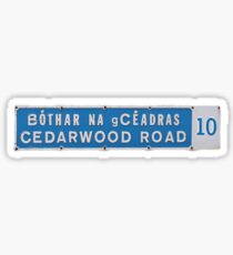 u2 cedarwood road Sticker