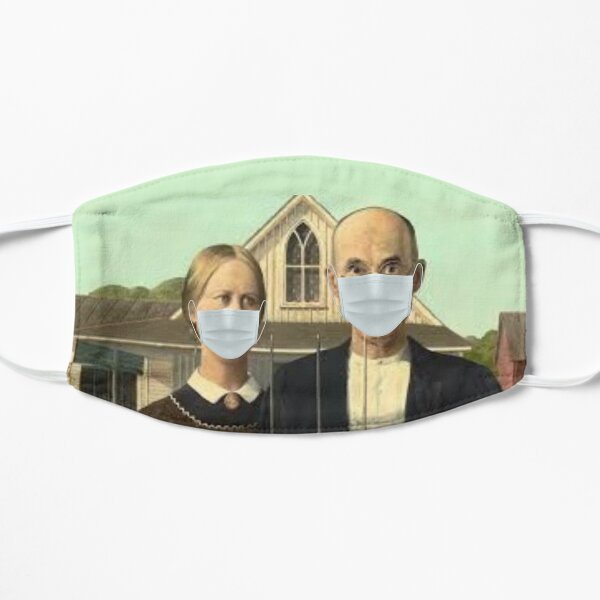 American Gothic Coronavirus Mask Flat Mask