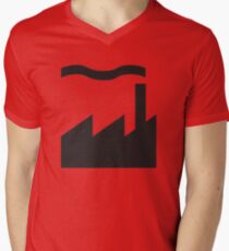 Camiseta para hombre de cuello en v Registros de fábrica