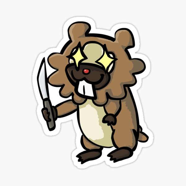 Bidoof Learned CUT! Sticker