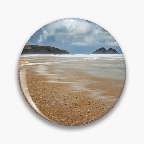 Item preview, Wave Patterns on Holywell Beach  designed and sold by bitm2007.