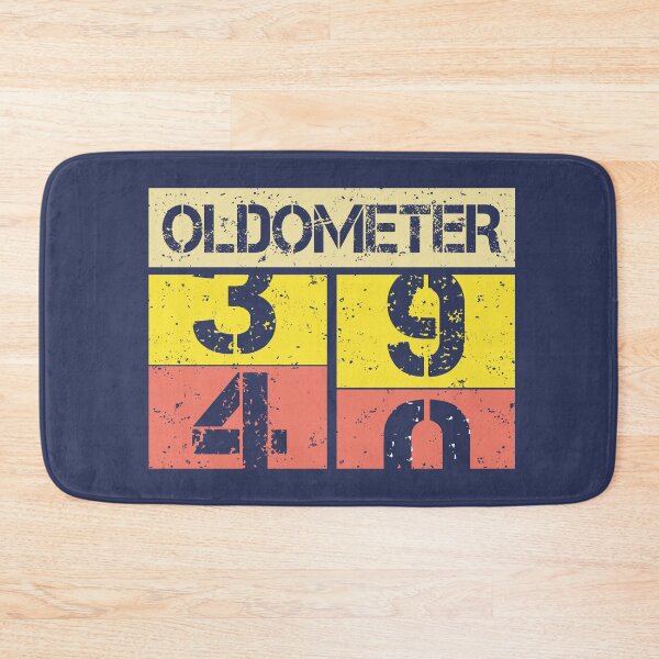 Item preview, Oldometer turning from 39 to 40 years old vintage Funny 40th Birthday gift for men women designed and sold by alenaz.
