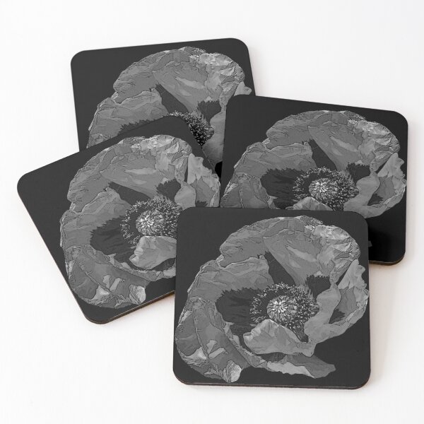 Item preview, Poster Effect Grey Poppy designed and sold by WildandDivine.