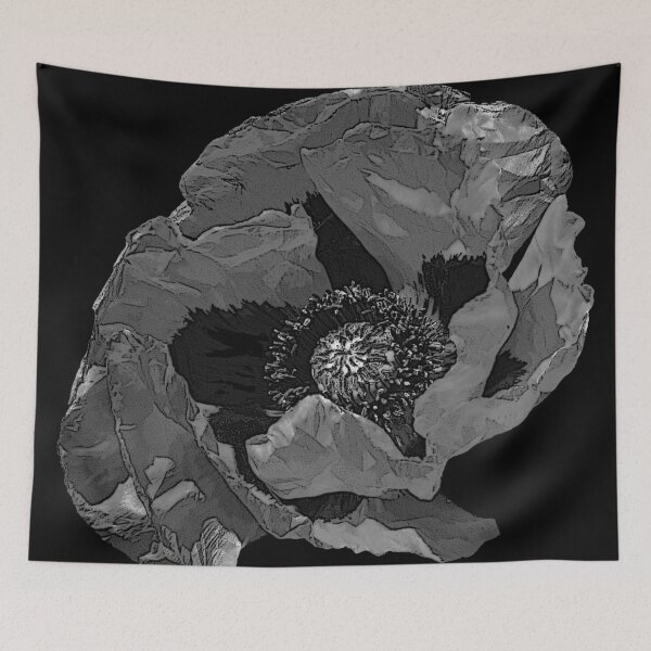Item preview, Poster Effect Grey Poppy designed and sold by WildandDivine.