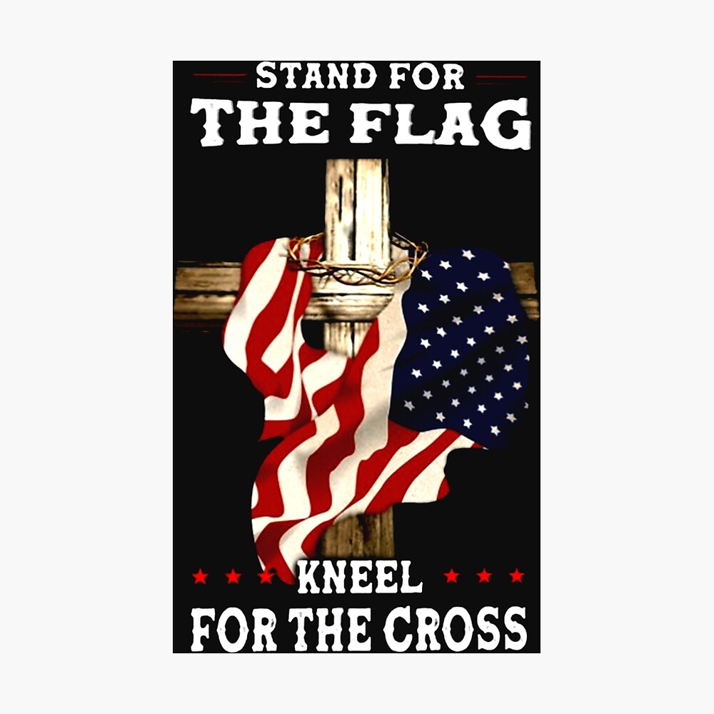 Stand For The Flag Kneel For The Cross Chicago Cubs Angel Wings