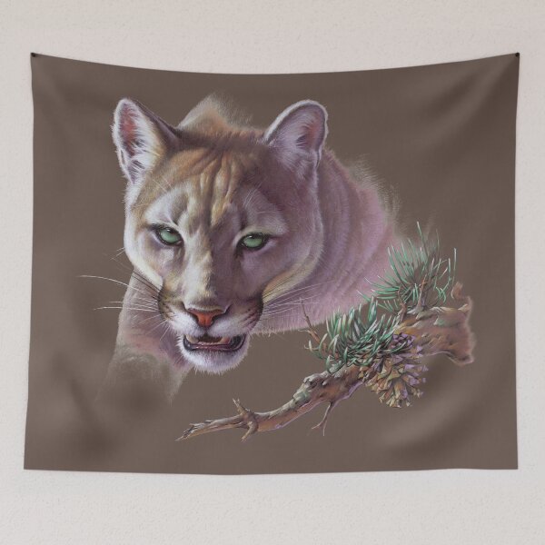 Item preview, Mountain Lion Portrait designed and sold by Salmoneggs.