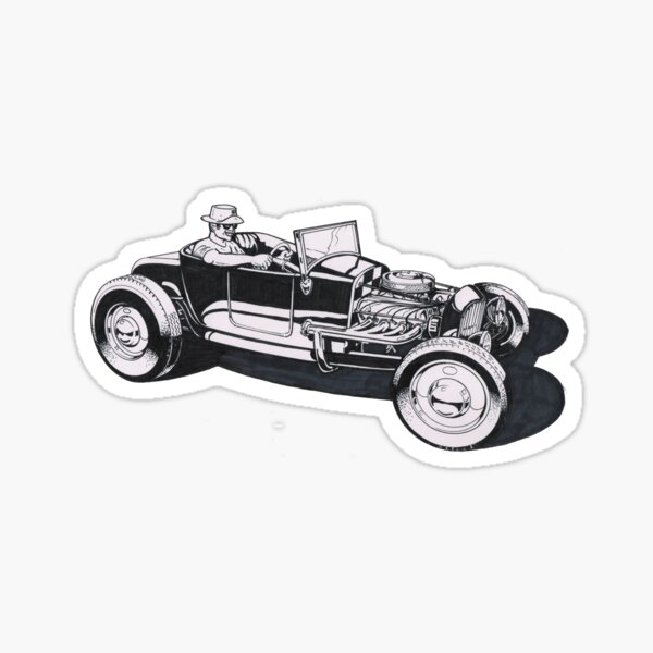 T Bucket Stickers Redbubble - hot rods roblox