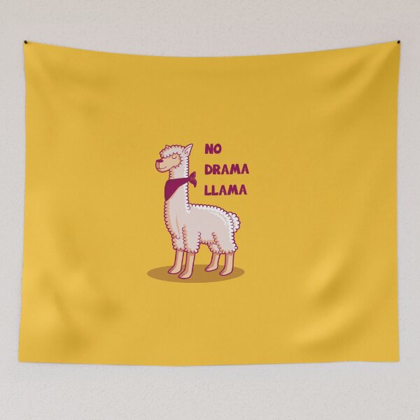 Item preview, FUNNY LLAMA NO DRAMA LLAMA DESIGN designed and sold by Picspot.