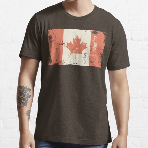 Grungy Canadian Flag Essential T-Shirt