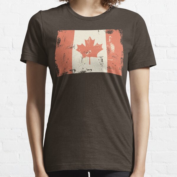 Grungy Canadian Flag Essential T-Shirt