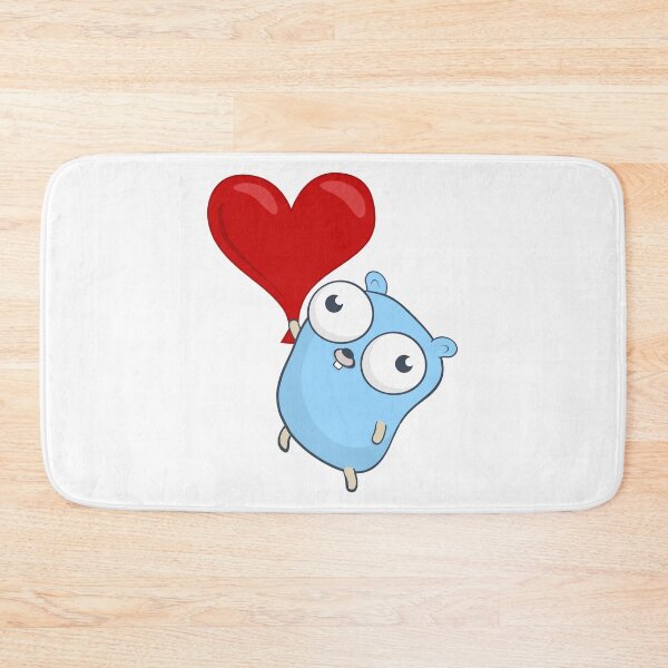 Item preview, The Go Gopher: Heart Balloon designed and sold by hellkni9ht.