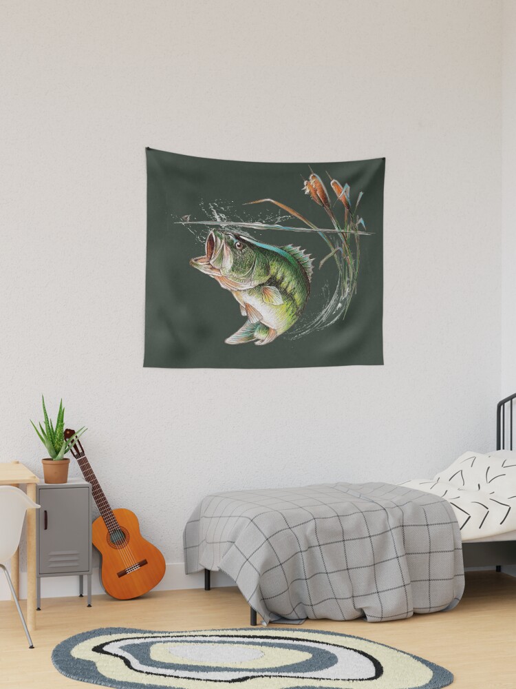 Bass Strike Tapestry for Sale by Salmoneggs