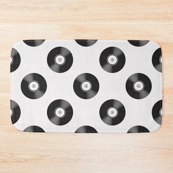 Item preview, Vinyl Records Pop Pattern Black&White designed and sold by ixrid.