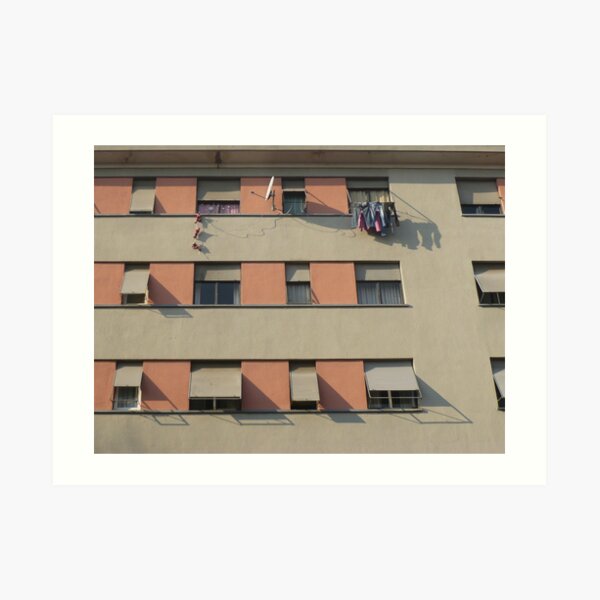 Ombre au séchoir Art Print