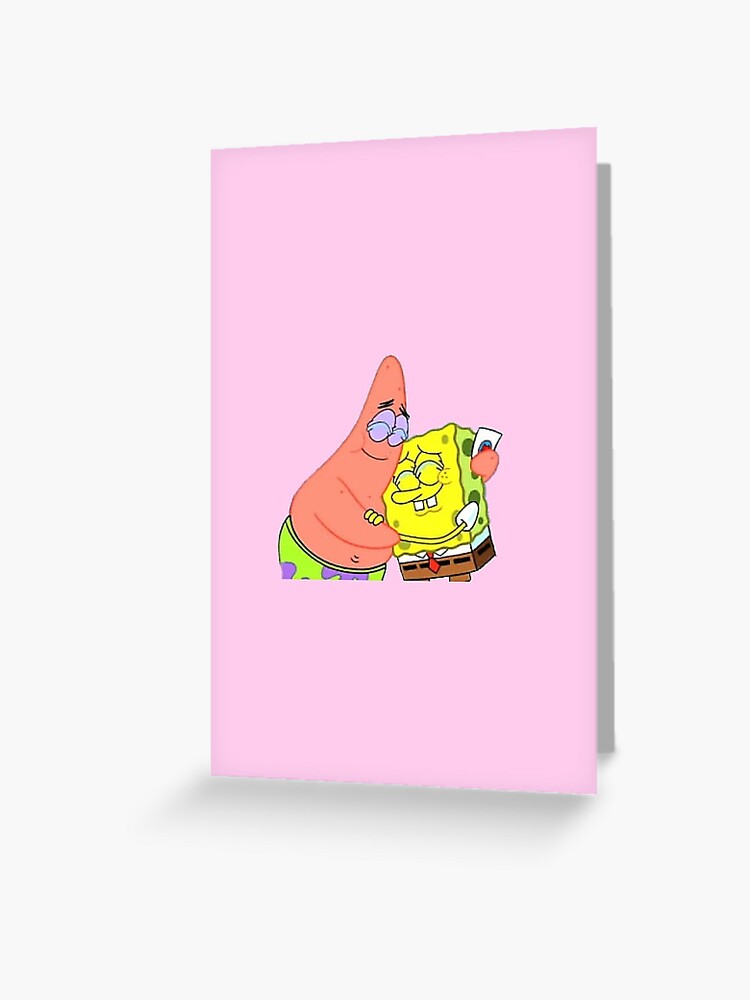 Sad spongebob and patrick | Greeting Card