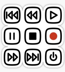 Play-pause-stop Sticker