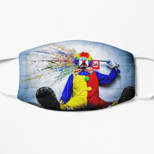 tears of a clown Flat Mask