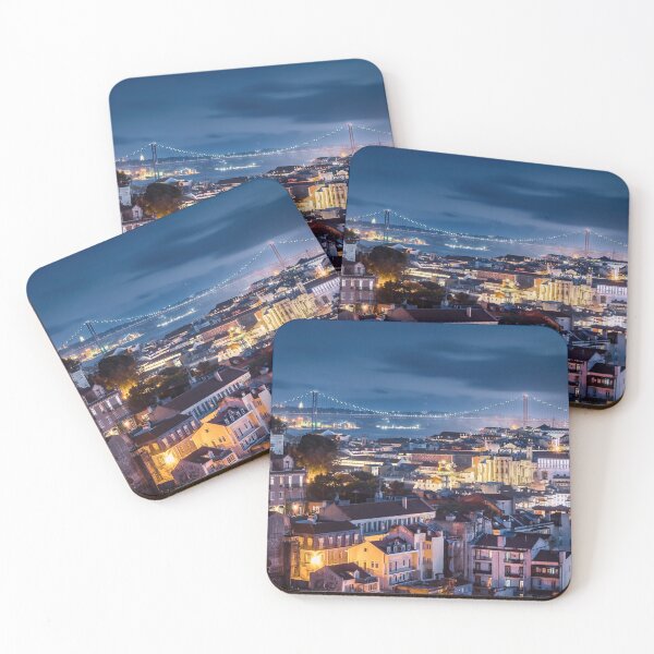 Item preview, Lisbon’s Miradouros, Nightime in Lisbon, Portugal designed and sold by KeiserOne.