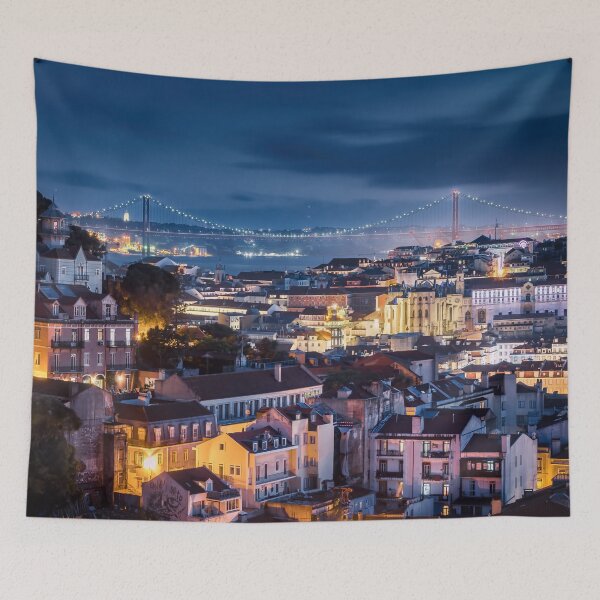 Item preview, Lisbon’s Miradouros, Nightime in Lisbon, Portugal designed and sold by KeiserOne.