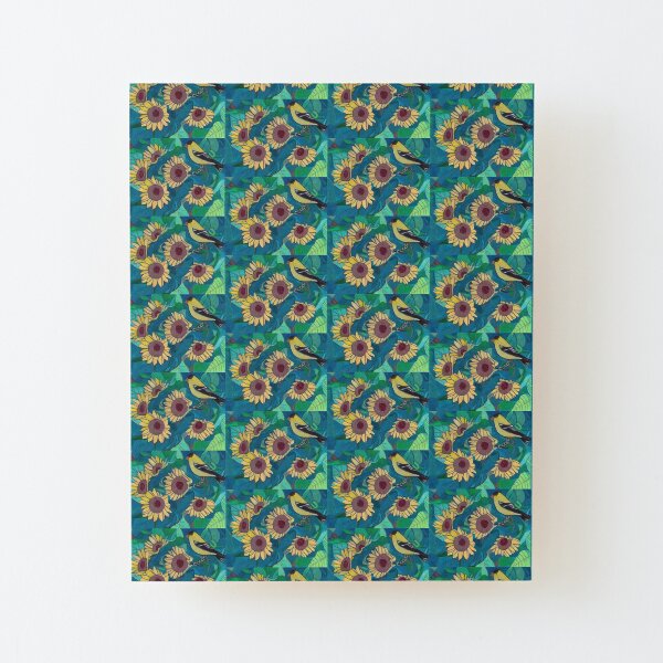 Five Gold Rings Wood Mounted Print