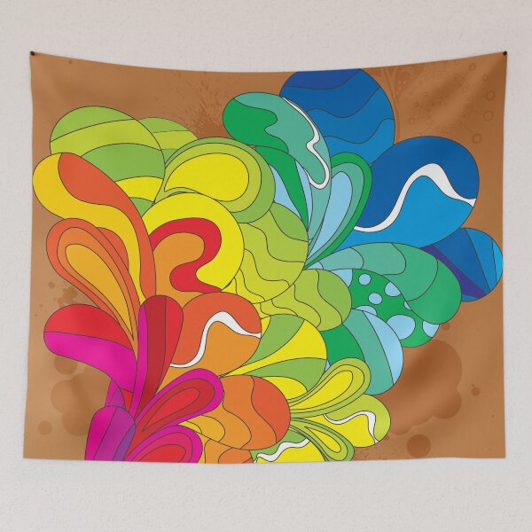Item preview, Patrón de salpicaduras multicolor del arco iris designed and sold by yougalore.