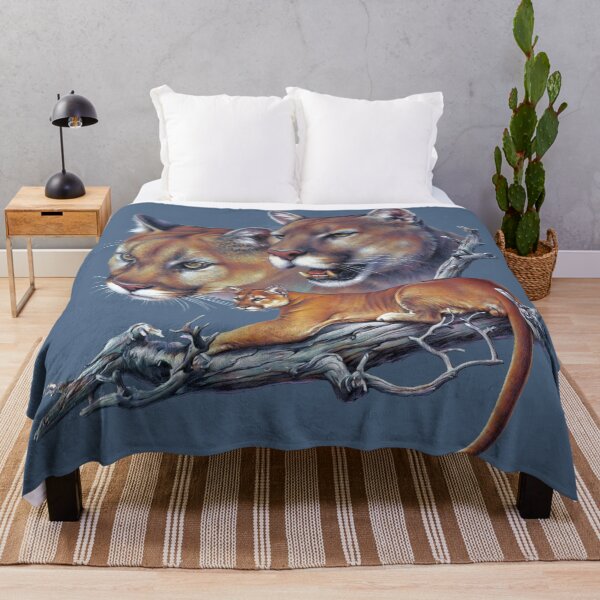 Vista previa del artículo con la obra «Leones de montaña», diseñado y vendido por Salmoneggs.