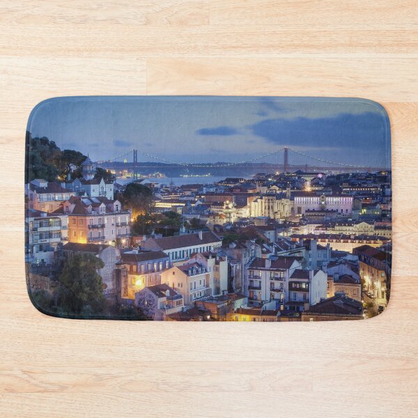 Item preview, Lisbon’s Miradouros at Blue Hour, Nightime in Lisbon, Portugal  designed and sold by KeiserOne.