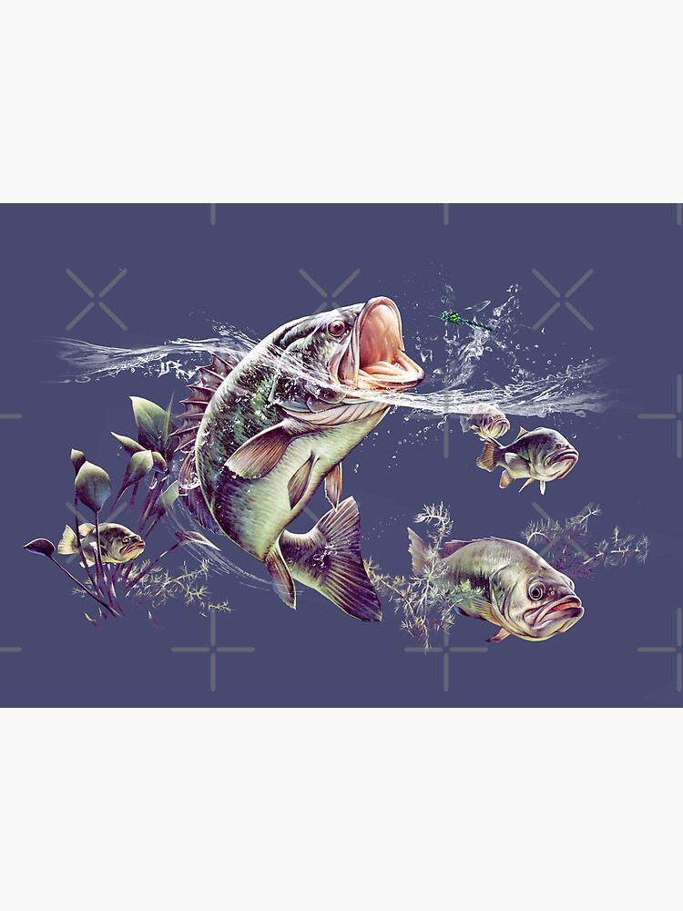 Largemouth Bass Art Print by Salmoneggs
