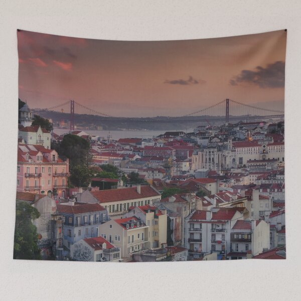 Item preview, Lisbon’s Miradouros at Golden Hour, Nightime in Lisbon, Portugal  designed and sold by KeiserOne.