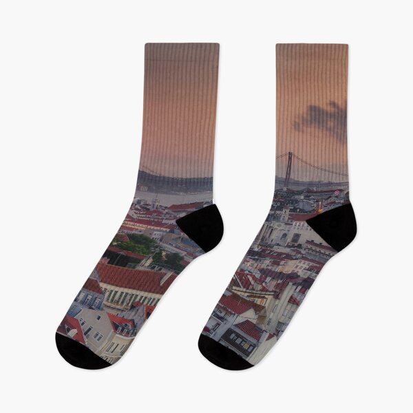 Item preview, Lisbon’s Miradouros at Golden Hour, Nightime in Lisbon, Portugal  designed and sold by KeiserOne.