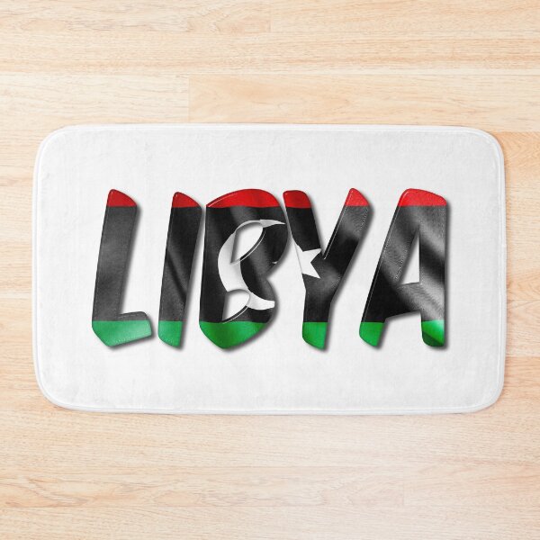 Item preview, Libya Word With Flag Texture designed and sold by MarkUK97.