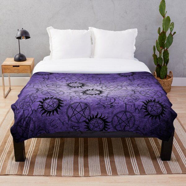 Supernatural Purple Throw Blanket