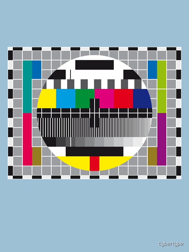 "TV transmission test card" Tshirt for Sale by cybertype Redbubble