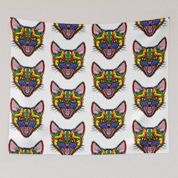 Item preview, Colourful Angry Cat designed and sold by Alan Buckley.
