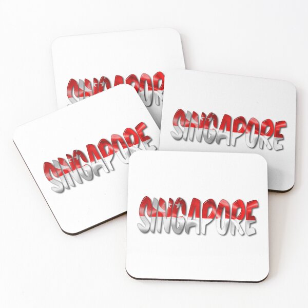 Item preview, Singapore Word With Flag Texture designed and sold by MarkUK97.