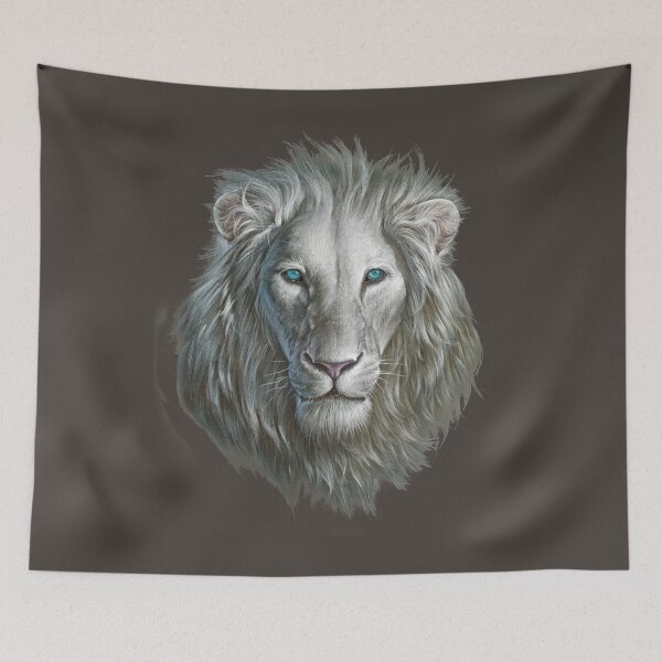 Item preview, White Lion Portrait designed and sold by Salmoneggs.