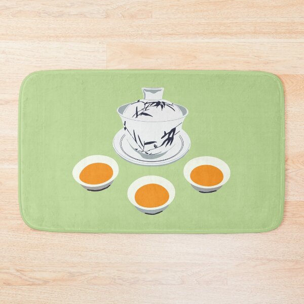 Item preview, Porcelain Gaiwan with Bamboo Design and Teacups designed and sold by djmouthguard.
