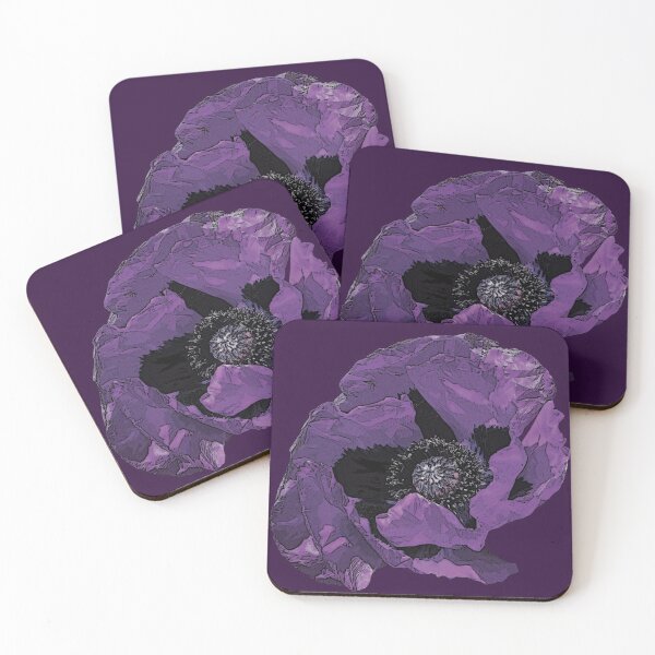 Item preview, Poster Effect Purple Poppy designed and sold by WildandDivine.