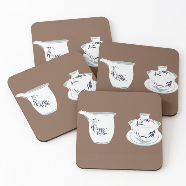 Item preview, Porcelain Bamboo Pattern Gaiwan and Gongdaobei designed and sold by djmouthguard.