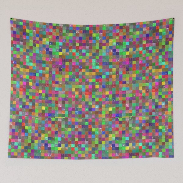 Item preview, Colorful tiles texture  designed and sold by Sybille-Yates.